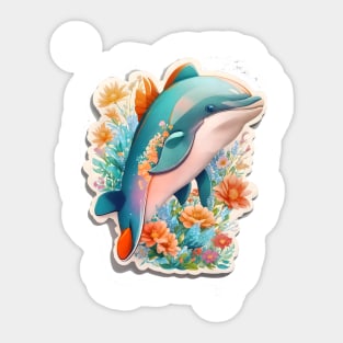 Cute dolphin Sticker